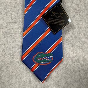 Florida Gators Mens Tie 100% Silk Eagles Wings NCAA Striped Necktie NWT UF